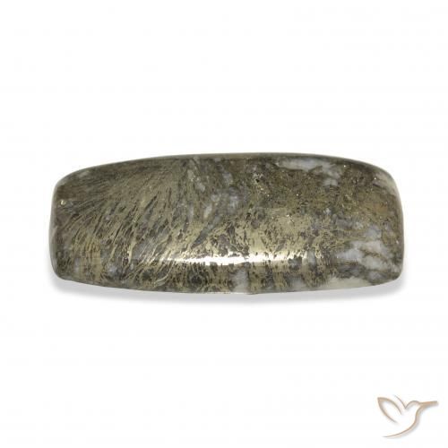 41.68캐럿 천연 다색 Feather Pyrite, 방석, 불투명체