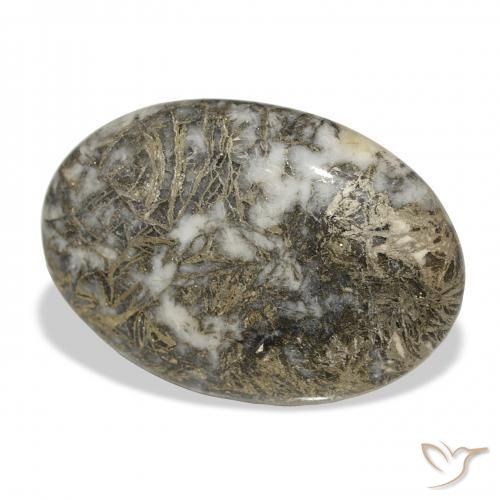 30.97캐럿 천연 다색 Feather Pyrite, 타원형, 불투명체