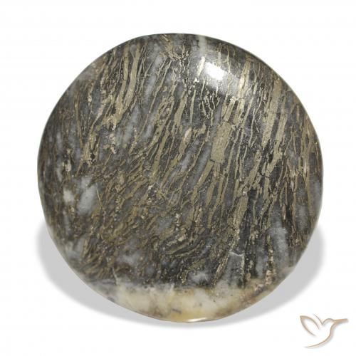 35.90캐럿 천연 다색 Feather Pyrite, 둥근, 불투명체