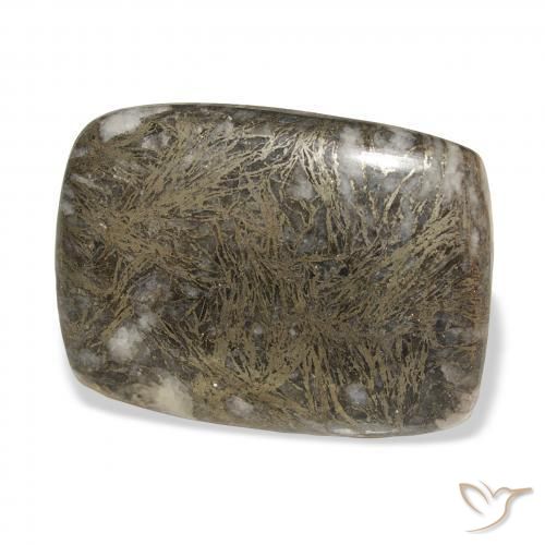 30.63캐럿 천연 다색 Feather Pyrite, 방석, 불투명체