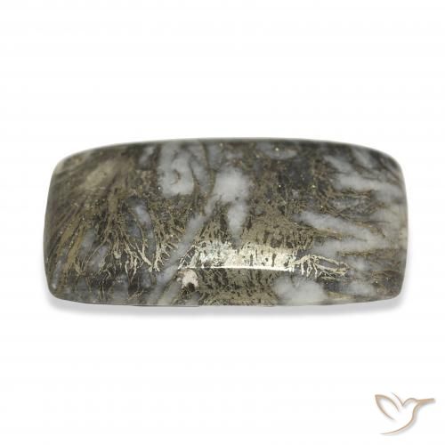 36.96캐럿 천연 다색 Feather Pyrite, 방석, 불투명체