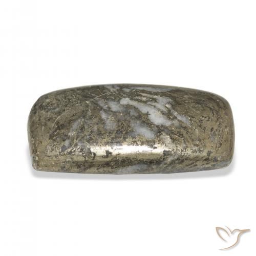 32.65캐럿 천연 다색 Feather Pyrite, 방석, 불투명체