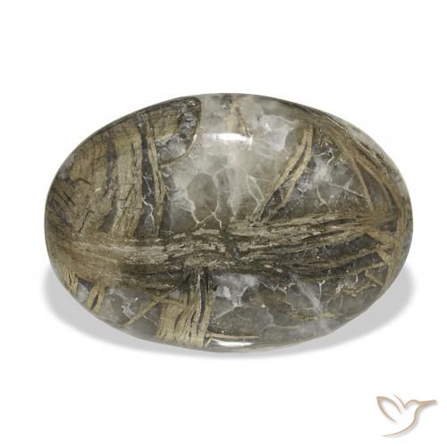 23.16ct 자연스러운 다색 Feather Pyrite, 타원형, 불투명체