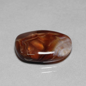 7.85캐럿 천연 멀티컬러 파이어 아게이트, 투명한, 17.8×12.6 mm, 투명/반투명