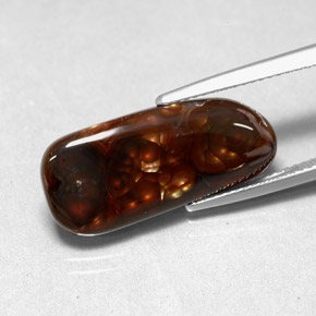 7.49캐럿 천연 멀티컬러 파이어 아게이트, 투명한, 23×10.3 mm, 투명/반투명