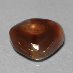 8.20캐럿 천연 멀티컬러 파이어 아게이트, 투명한, 15.5×14.6 mm, 투명/반투명