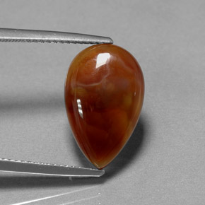 5.11캐럿 천연 멀티컬러 파이어 아게이트, 투명한, 16.4×10.5 mm, 투명/반투명