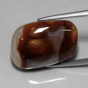 10.11캐럿 천연 멀티컬러 파이어 아게이트, 투명한, 18.8×12.4 mm, 투명/반투명