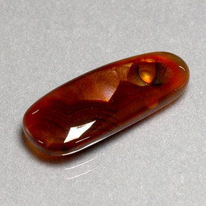 7.70캐럿 천연 멀티컬러 파이어 아게이트, 투명한, 23.6×9.8 mm, 투명/반투명