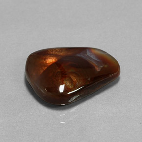 7.20캐럿 천연 멀티컬러 파이어 아게이트, 투명한, 17.1×13.3 mm, 투명/반투명