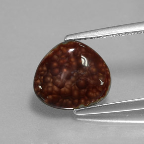 2.22캐럿 천연 멀티컬러 파이어 아게이트, 멋진 모양, 10.7×9.4 mm, 불투명체