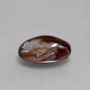 2.17캐럿 천연 멀티컬러 파이어 아게이트, 멋진 모양, 10.8×6.4 mm, 불투명체