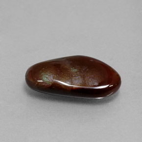 2.44캐럿 천연 멀티컬러 파이어 아게이트, 멋진 모양, 13.7×7.6 mm, 불투명체