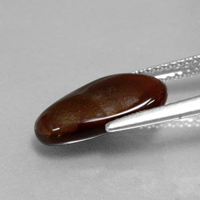 2.44캐럿 천연 멀티컬러 파이어 아게이트, 멋진 모양, 13.7×7.6 mm, 불투명체