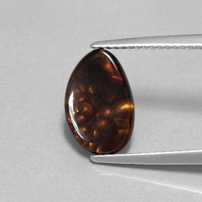 1.76캐럿 천연 멀티컬러 파이어 아게이트, 멋진 모양, 11.5×7.5 mm, 불투명체