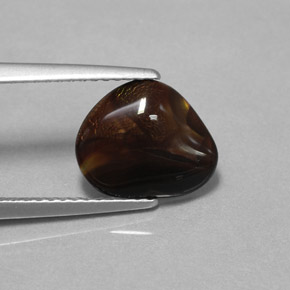 1.80캐럿 천연 멀티컬러 파이어 아게이트, 멋진 모양, 10.5×8.9 mm, 불투명체