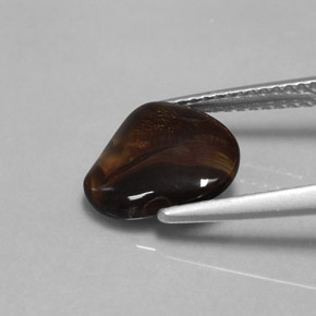 1.80캐럿 천연 멀티컬러 파이어 아게이트, 멋진 모양, 10.5×8.9 mm, 불투명체