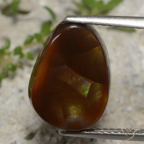 5.29ct 자연스러운 다색 파이어 마노, 팬시한, 투명한
