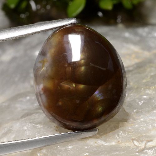 6.05ct 자연스러운 다색 파이어 마노, 팬시한, 투명한