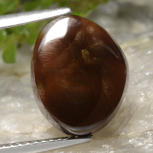 4.28캐럿 천연 다색 파이어 마노, 멋진 모양, 투명한