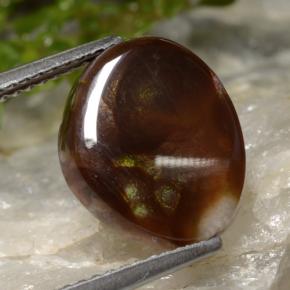 4.28캐럿 천연 다색 파이어 마노, 멋진 모양, 투명한