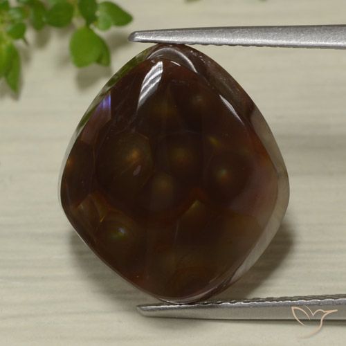 9.45ct 자연스러운 다색 파이어 마노, 팬시한, 투명한