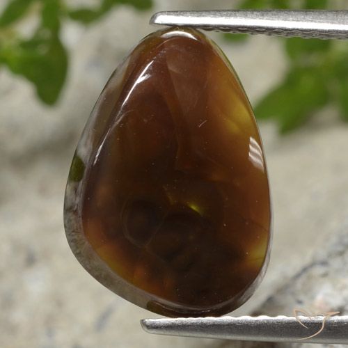 4.62ct 자연스러운 다색 파이어 마노, 일조, 투명한