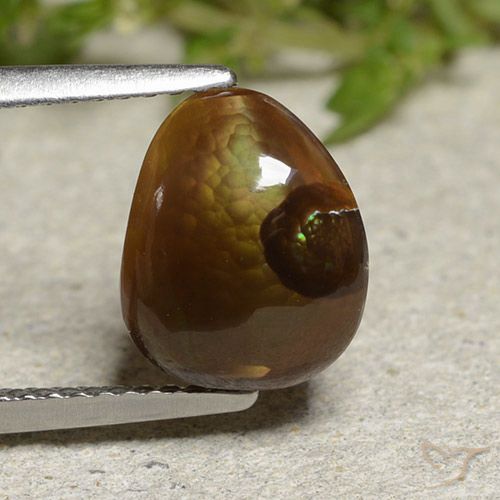 3.31ct 자연스러운 다색 파이어 마노, 팬시한, 투명한