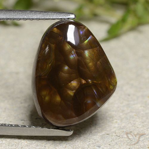 5.95ct 자연스러운 다색 파이어 마노, 팬시한, 불투명체