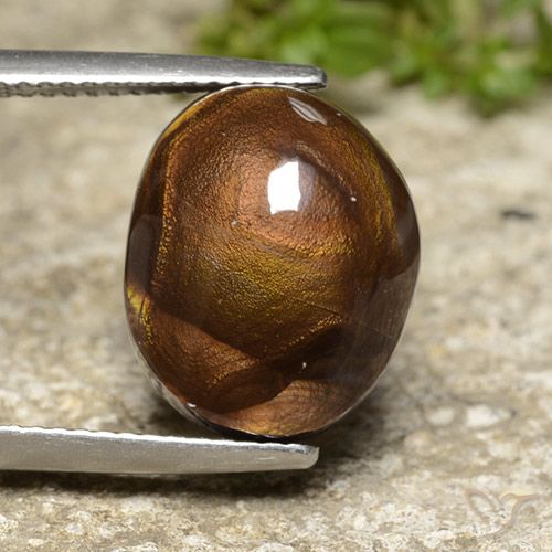 8.86ct 자연스러운 다색 파이어 마노, 타원형, 불투명체