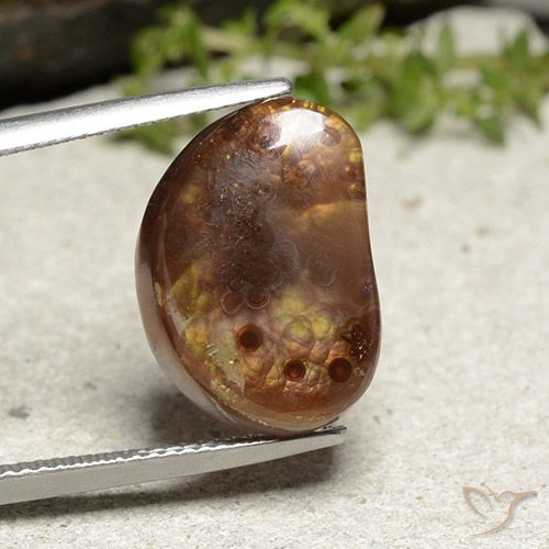 10.09ct 자연스러운 다색 파이어 마노, 팬시한, 불투명체