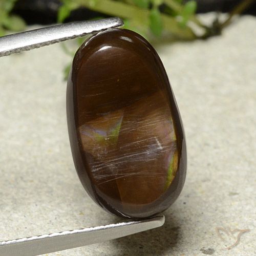 6.46ct 자연스러운 다색 파이어 마노, 팬시한, 불투명체