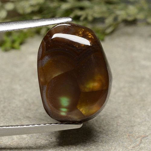 7.95ct 자연스러운 다색 파이어 마노, 팬시한, 불투명체
