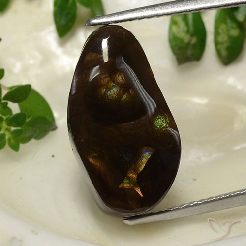 7.08ct 자연스러운 다색 파이어 마노, 팬시한, 불투명체