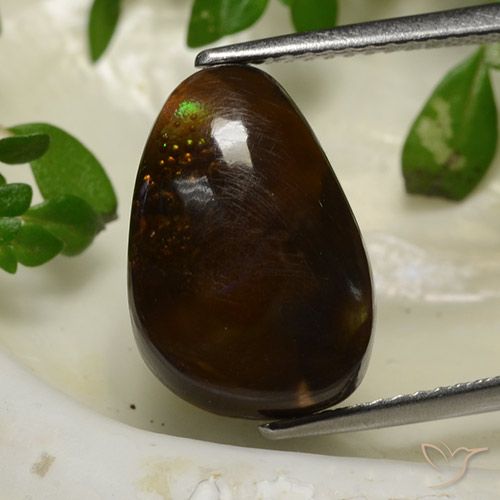 6.23ct 자연스러운 다색 파이어 마노, 팬시한, 불투명체