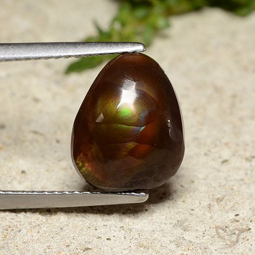 4.86ct 자연스러운 다색 파이어 마노, 팬시한, 불투명체
