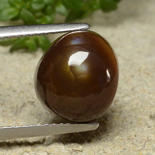 4.76ct 자연스러운 다색 파이어 마노, 팬시한, 불투명체