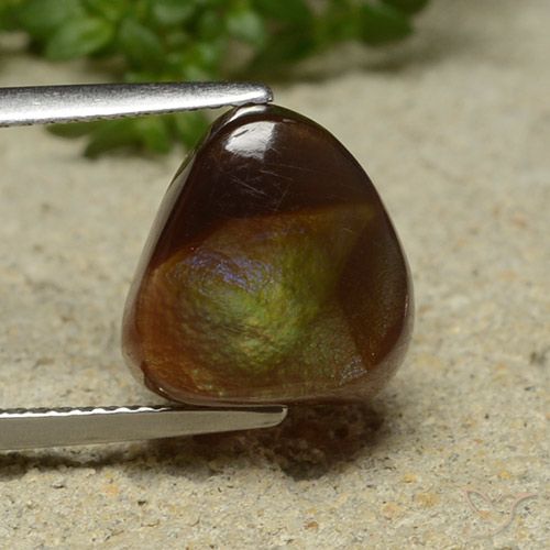 4.94ct 자연스러운 다색 파이어 마노, 팬시한, 불투명체