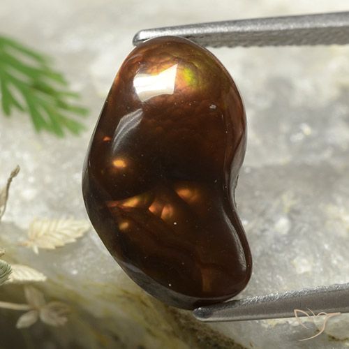 4.58ct 자연스러운 다색 파이어 마노, 팬시한, 불투명체