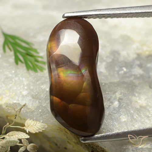6.42ct 자연스러운 다색 파이어 마노, 팬시한, 불투명체