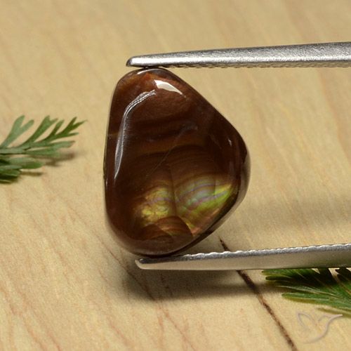 3.94ct 자연스러운 다색 파이어 마노, 일조, 불투명체