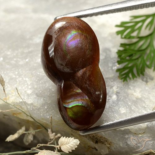 7.05ct 자연스러운 다색 파이어 마노, 팬시한, 불투명체