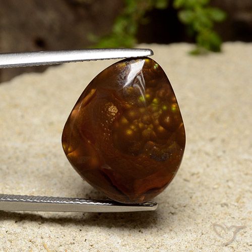 14.36ct 자연스러운 다색 파이어 마노, 팬시한, 불투명체