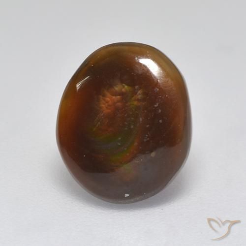 2.83ct 자연스러운 다색 파이어 마노, 타원형, 투명한