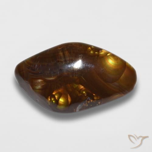 11.34ct 자연스러운 다색 파이어 마노, 팬시한, 불투명체