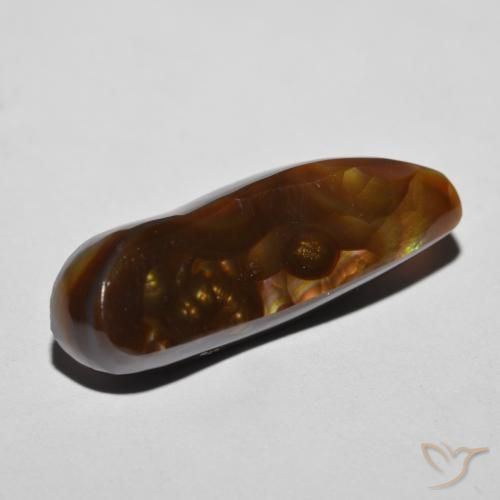 8.55캐럿 천연 다색 파이어 마노, 팬시한, 불투명체