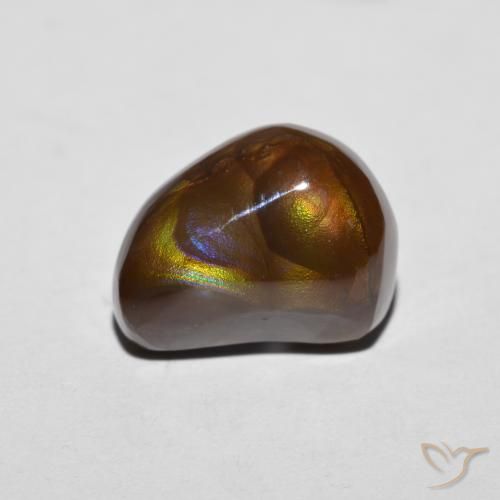 5.55ct 자연스러운 다색 파이어 마노, 팬시한, 불투명체