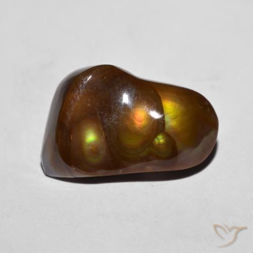 6.92ct 자연스러운 다색 파이어 마노, 팬시한, 불투명체