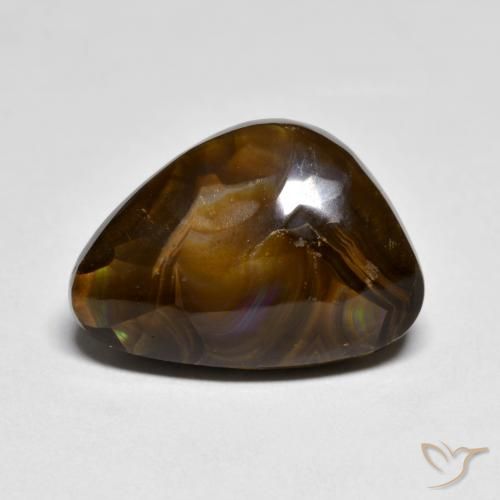 7.42ct 자연스러운 다색 파이어 마노, 팬시한, 불투명체