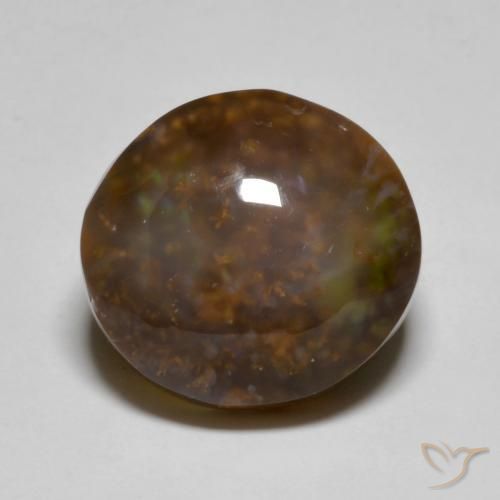 11.47ct 자연스러운 다색 파이어 마노, 타원형, 투명한